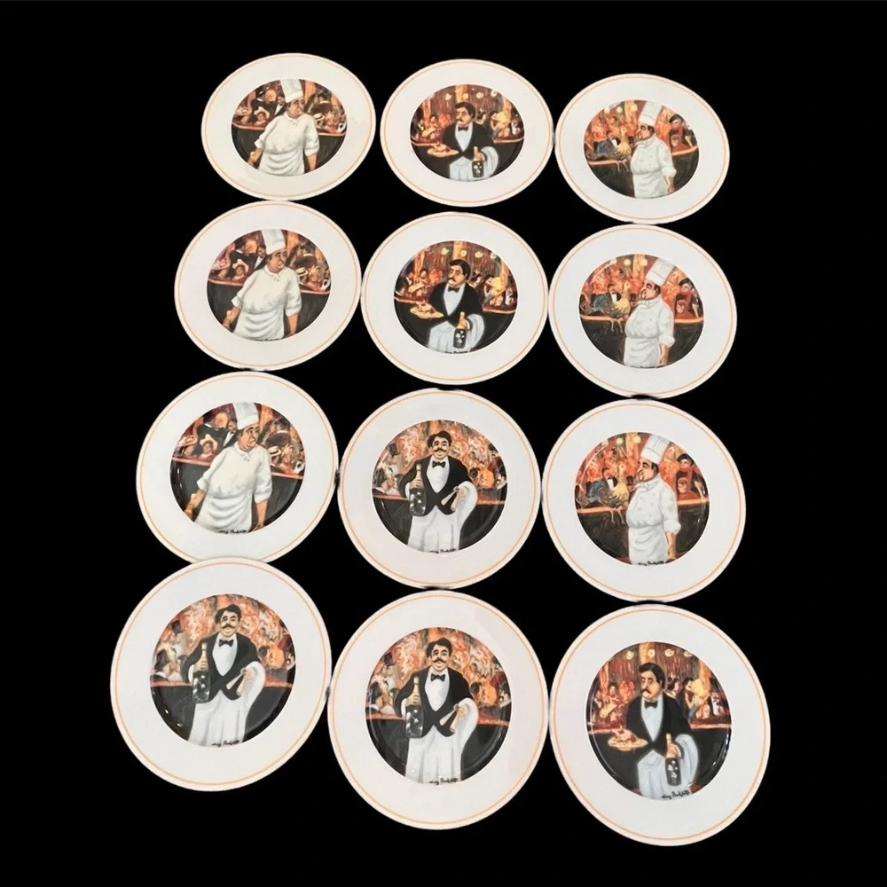 Set of 3 autographed the cabaret suite by eschenbach 8” plate  12 available